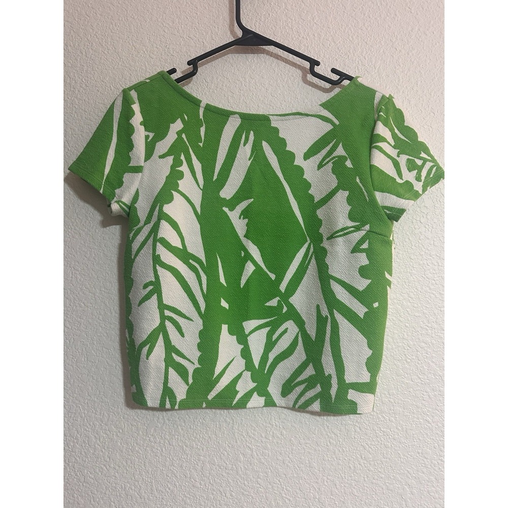 Lilly Pulitzer Tropical Top Womens S Scoop Back Vacation Beach Stretch Resort